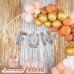 Balon Folie Metalizata Litera N, Embo, 80 cm, Umflati cu Heliu sau Aer, Ambalaj Individual, Pai inclus, Argintiu - imagine 3