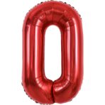 Balon Folie Metalizata Litera O, Embo, 40 cm, Umflati cu Heliu sau Aer, Ambalaj Individual, Pai inclus, Rosu - imagine 5