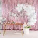 Balon Folie Metalizata Litera O, Embo, 80 cm, Umflati cu Heliu sau Aer, Ambalaj Individual, Pai inclus, Argintiu - imagine 5