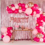 Balon Folie Metalizata Litera P, Embo, 40 cm, Umflati cu Heliu sau Aer, Ambalaj Individual, Pai inclus, Rose Gold - imagine 4