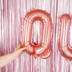 Balon Folie Metalizata Litera Q, Embo, 40 cm, Umflati cu Heliu sau Aer, Ambalaj Individual, Pai inclus, Rose Gold - imagine 5