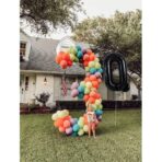 Balon Folie Metalizata Litera Q, Embo, 40 cm, Umflati cu Heliu sau Aer, Ambalaj Individual, Pai inclus, Negru - imagine 3