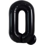 Balon Folie Metalizata Litera Q, Embo, 40 cm, Umflati cu Heliu sau Aer, Ambalaj Individual, Pai inclus, Negru