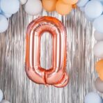 Balon Folie Metalizata Litera Q, Embo, 80 cm, Umflati cu Heliu sau Aer, Ambalaj Individual, Pai inclus, Rose Gold - imagine 7
