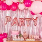 Balon Folie Metalizata Litera R, Embo, 40 cm, Umflati cu Heliu sau Aer, Ambalaj Individual, Pai inclus, Rose Gold - imagine 6