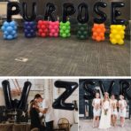 Balon Folie Metalizata Litera R, Embo, 40 cm, Umflati cu Heliu sau Aer, Ambalaj Individual, Pai inclus, Negru - imagine 3