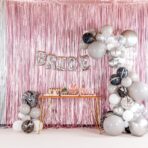 Balon Folie Metalizata Litera R, Embo, 80 cm, Umflati cu Heliu sau Aer, Ambalaj Individual, Pai inclus, Argintiu - imagine 2