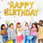 Balon Folie Metalizata Litera R, Embo, 80 cm, Umflati cu Heliu sau Aer, Ambalaj Individual, Pai inclus, Auriu - imagine 13