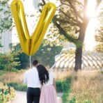 Balon Folie Metalizata Litera V, Embo, 80 cm, Umflati cu Heliu sau Aer, Ambalaj Individual, Pai inclus, Auriu - imagine 3