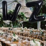 Balon Folie Metalizata Litera W, Embo, 40 cm, Umflati cu Heliu sau Aer, Ambalaj Individual, Pai inclus, Negru - imagine 4