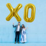 Balon Folie Metalizata Litera X, Embo, 80 cm, Umflati cu Heliu sau Aer, Ambalaj Individual, Pai inclus, Auriu - imagine 2