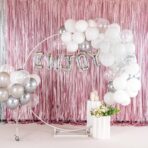 Balon Folie Metalizata Litera Y, Embo, 40 cm, Umflati cu Heliu sau Aer, Ambalaj Individual, Pai inclus, Argintiu - imagine 3