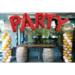 Balon Folie Metalizata Litera Y, Embo, 40 cm, Umflati cu Heliu sau Aer, Ambalaj Individual, Pai inclus, Rosu - imagine 5