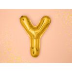 Balon Folie Metalizata Litera Y, Embo, 80 cm, Umflati cu Heliu sau Aer, Ambalaj Individual, Pai inclus, Auriu - imagine 4