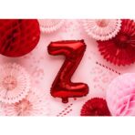 Balon Folie Metalizata Litera Z, Embo, 40 cm, Umflati cu Heliu sau Aer, Ambalaj Individual, Pai inclus, Rosu - imagine 2