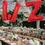 Balon Folie Metalizata Litera Z, Embo, 40 cm, Umflati cu Heliu sau Aer, Ambalaj Individual, Pai inclus, Rosu - imagine 4