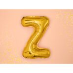 Balon Folie Metalizata Litera Z, Embo, 40 cm, Umflati cu Heliu sau Aer, Ambalaj Individual, Pai inclus, Auriu - imagine 2
