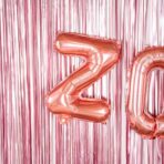 Balon Folie Metalizata Litera Z, Embo, 40 cm, Umflati cu Heliu sau Aer, Ambalaj Individual, Pai inclus, Rose Gold - imagine 4