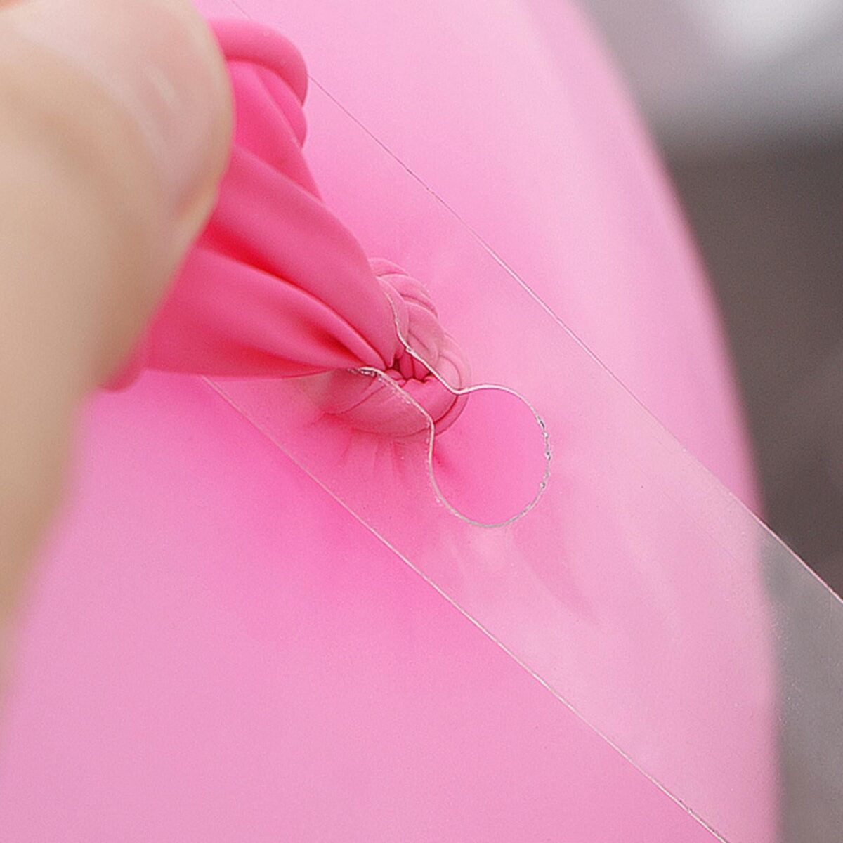 Banda Transparenta pentru Prinderea Baloanelor, Embo, din PVC, 5 m, Gauri Duble, Transparent - imagine 4
