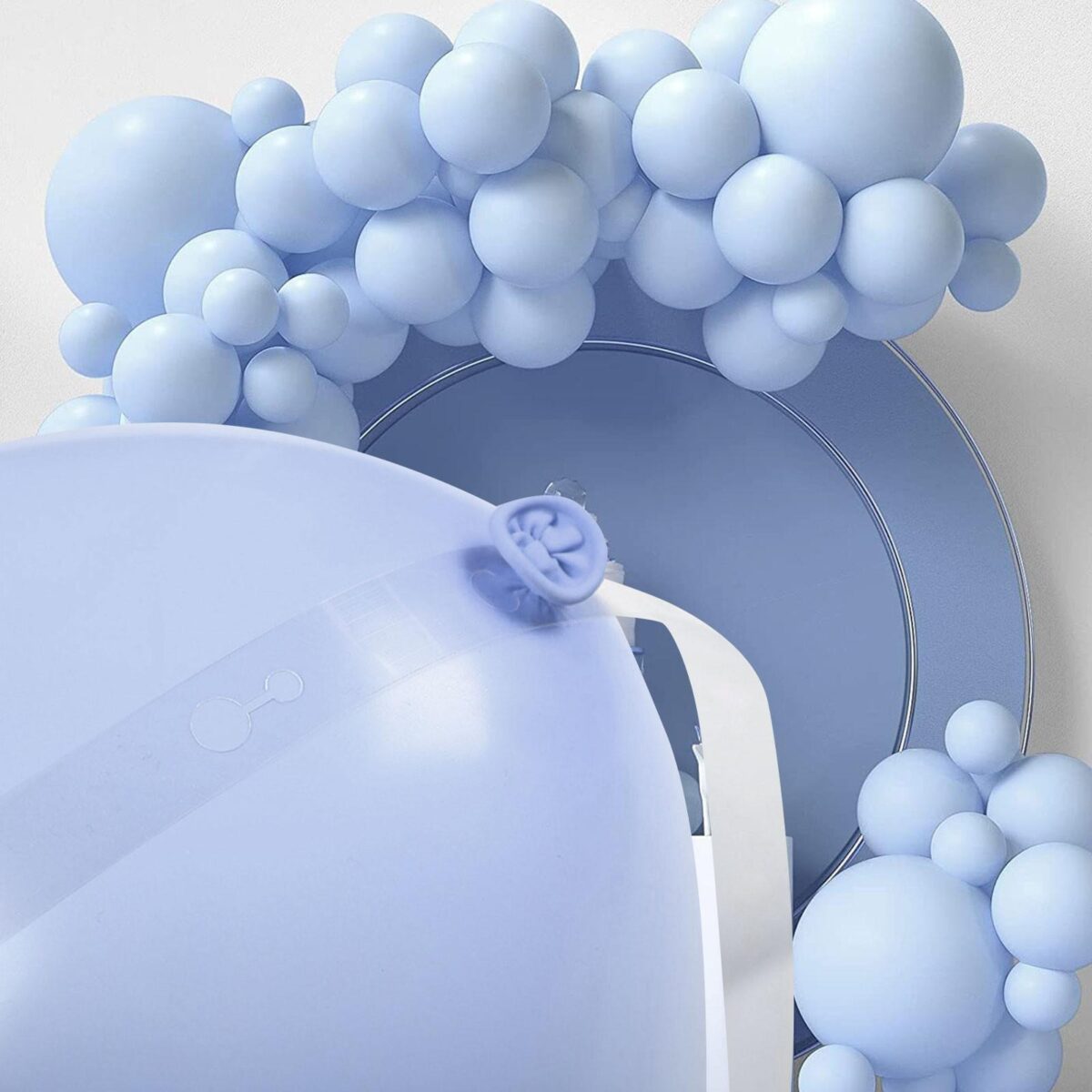 Banda Transparenta pentru Prinderea Baloanelor, Embo, din PVC, 5 m, Gauri Duble, Transparent - imagine 6