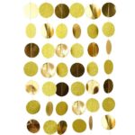 Banner cu Cerculete, Embo, Tip Franjuri, 4 m, Rola de Ata Inclusa, Auriu