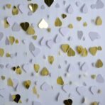 Banner cu Inimioare, Embo, Tip Franjuri, 4 m, Rola de Ata Inclusa, Auriu/Alb - imagine 5