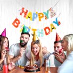 Banner Happy Birthday 100x200 cm, Embo, Rola de Ata Inclusa, Tematica Aniversare, Multicolor - imagine 6