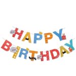Banner Happy Birthday 100x200 cm, Embo, Rola de Ata Inclusa, Tematica Aniversare, Multicolor