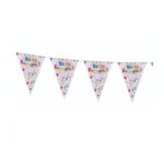 Banner Happy Birthday, Embo, Stegulete, 33 x 24 cm, Model Happy Everyday, Multicolor