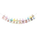 Banner pentru Poze, Embo, 15.2x10.2 cm, Tema Prima Aniversare, Model Primele 12 Luni, Rola Ata Inclusa, Multicolor
