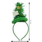 Bentita/cerc brad de Craciun, culoare verde, marime standard, Embo - imagine 11