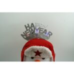 Bentita/cerc Happy Newyear, culoare gri metalic, marime standard, Embo - imagine 8