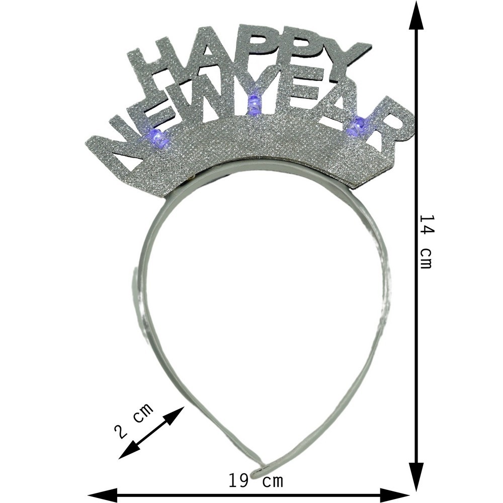 bentita-cerc-happy-newyear-culoare-gri-metalic-marime-standard-flippy-61f118092c62b.jpg Bentita/cerc Happy Newyear, culoare gri metalic, marime standard, Embo - imagine 11