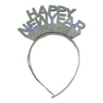 Bentita/cerc Happy Newyear, culoare gri metalic, marime standard, Embo