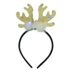 Bentita/cerc ren de Craciun, culoare negru cu auriu, marime standard, Embo