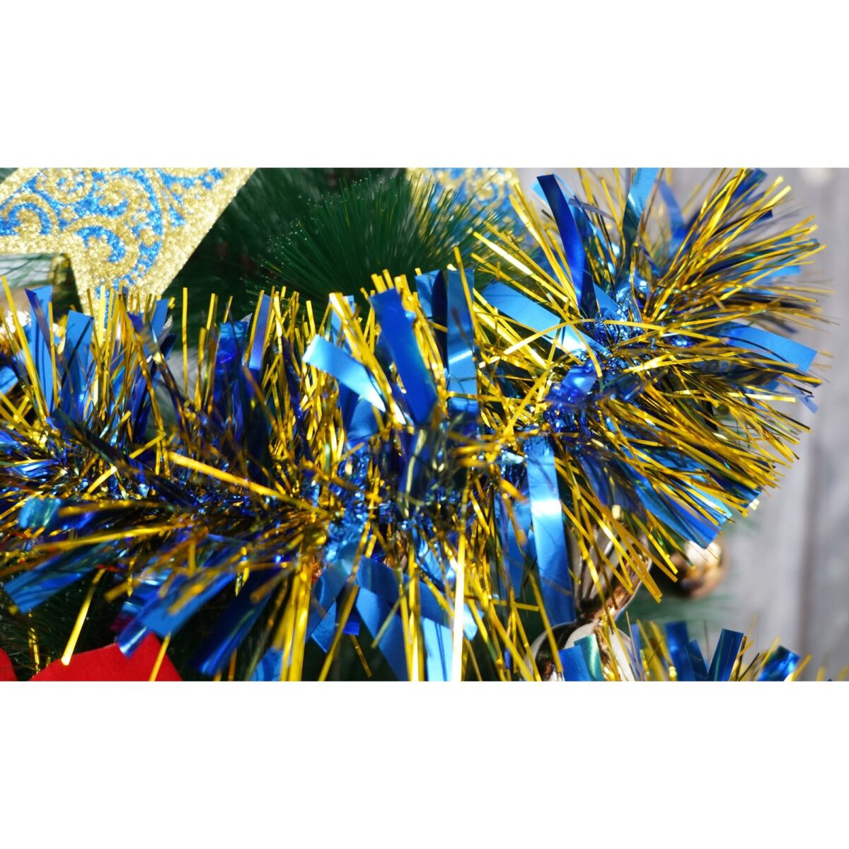 Beteala Craciun, Embo, albastru, marimea: 2 m x 11 cm material:folie PVC, interior/exterior - imagine 3