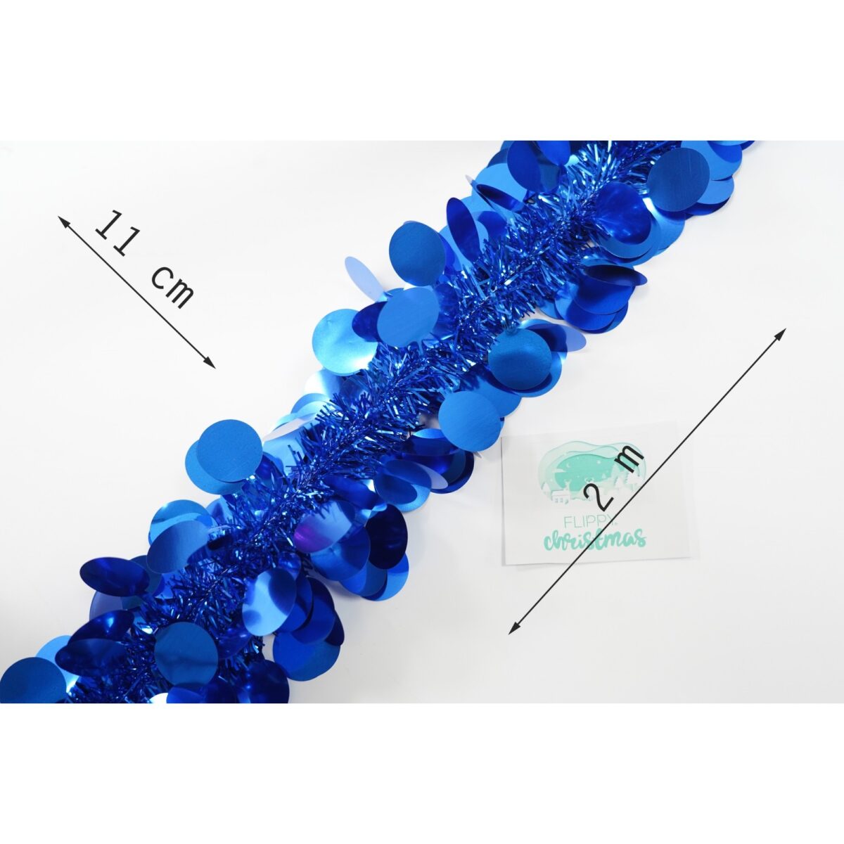 Beteala Craciun, Embo, albastru, marimea: 2 m x 11 cm material:folie PVC, interior/exterior - imagine 6