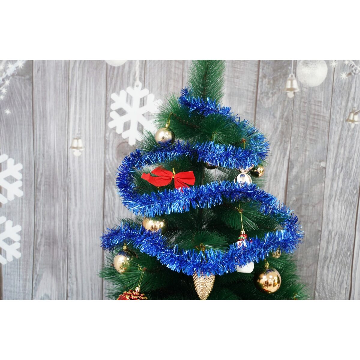 Beteala Craciun, Embo, albastru, marimea: 2 m x 5 cm material:folie PVC, interior/exterior - imagine 5