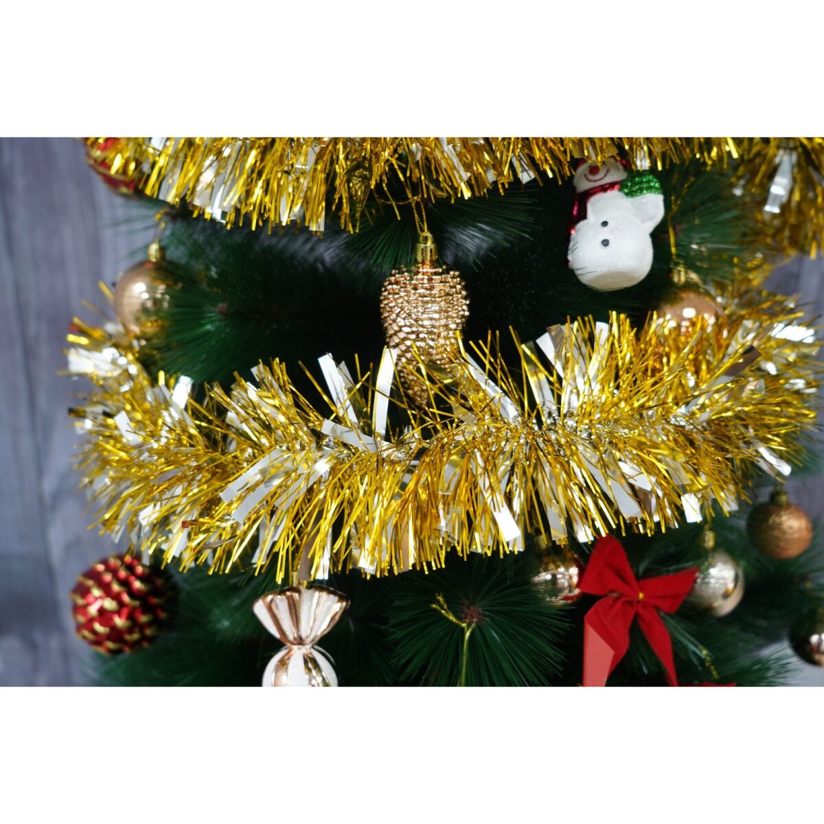 Beteala Craciun, Embo, argintiu, marimea: 2 m x 11 cm material:folie PVC, interior/exterior - imagine 3