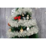 Beteala Craciun, Embo, argintiu, marimea: 2 m x 11 cm material:folie PVC, interior/exterior - imagine 2