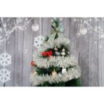 Beteala Craciun, Embo, argintiu, marimea: 2 m x 11 cm material:folie PVC, interior/exterior - imagine 5