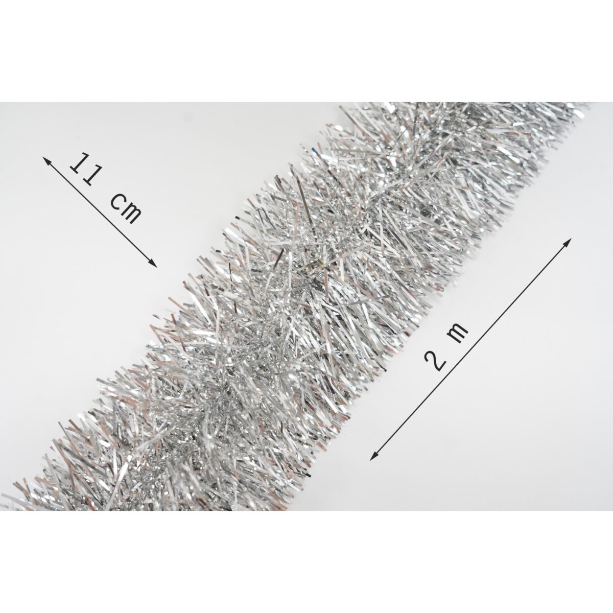 Beteala Craciun, Embo, argintiu, marimea: 2 m x 11 cm material:folie PVC, interior/exterior - imagine 6