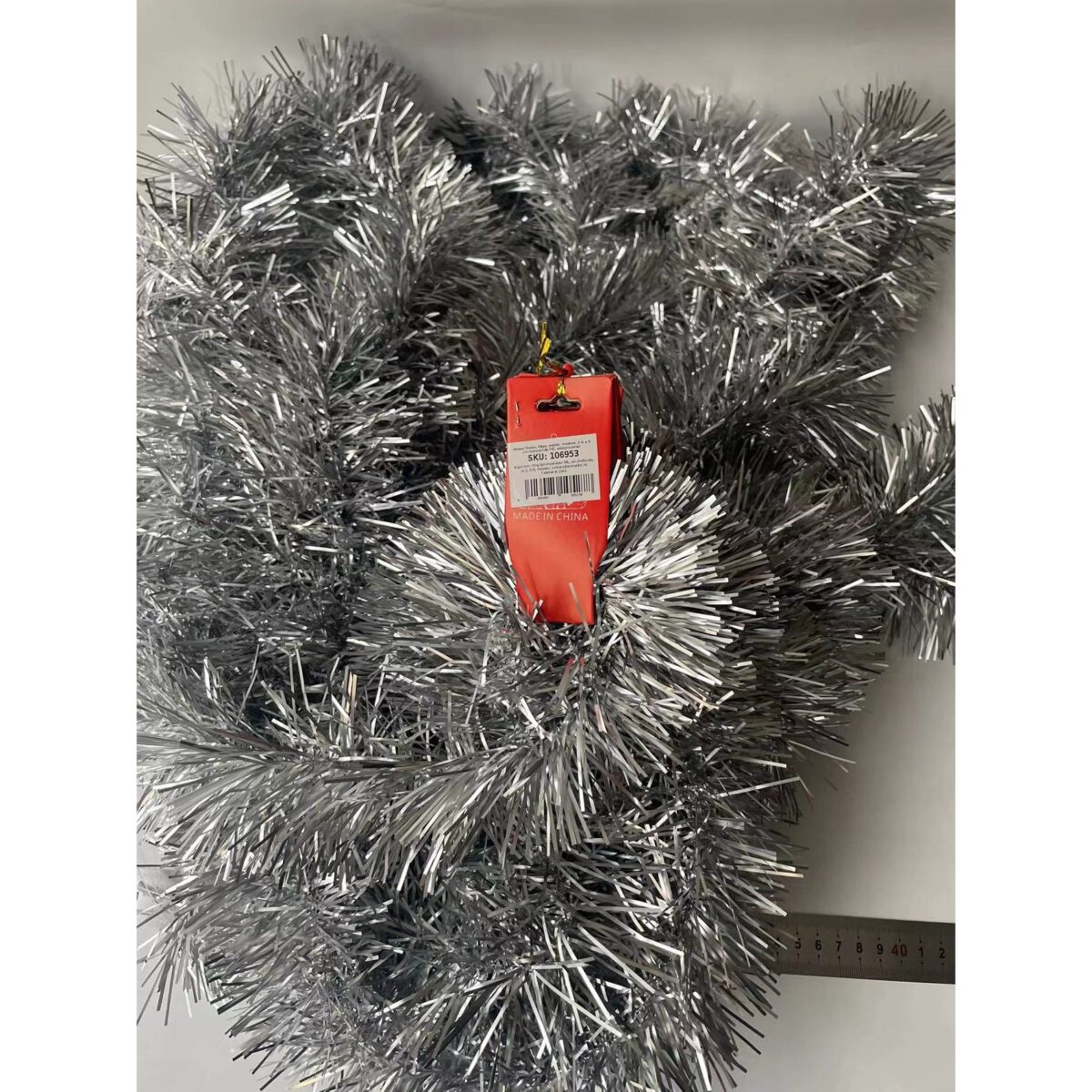 Beteala Craciun, Embo, argintiu, marimea: 2 m x 11 cm material:folie PVC, interior/exterior - imagine 12