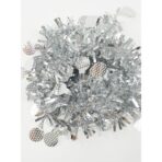 Beteala Craciun, Embo, argintiu, marimea:  2 m x 11 cm x 9 cm material:folie PVC, interior/exterior - imagine 2