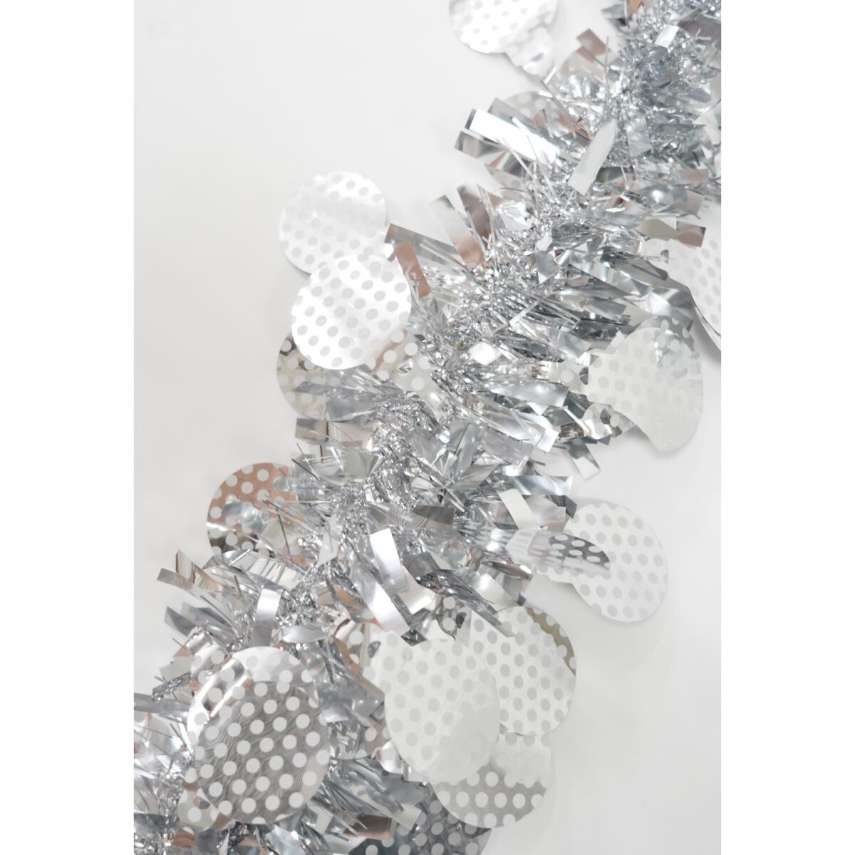 Beteala Craciun, Embo, argintiu, marimea:  2 m x 11 cm x 9 cm material:folie PVC, interior/exterior - imagine 10