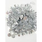 Beteala Craciun, Embo, argintiu, marimea:  2 m x 11 cm x 9 cm material:folie PVC, interior/exterior - imagine 12