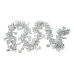 Beteala Craciun, Embo, argintiu, marimea:  2 m x 11 cm x 9 cm material:folie PVC, interior/exterior