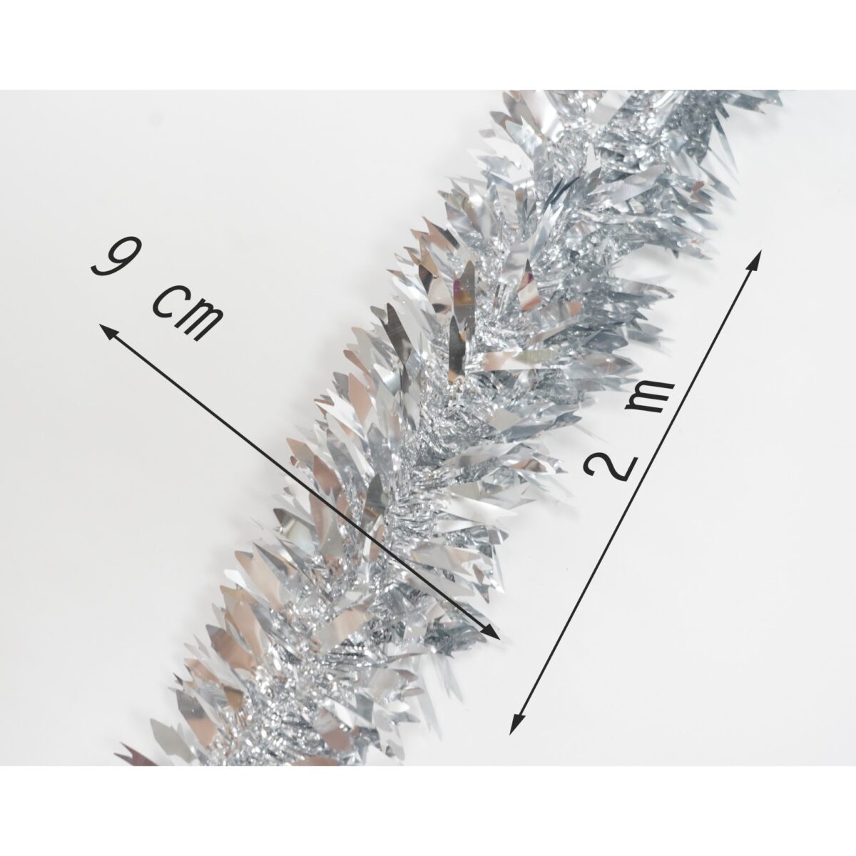 Beteala Craciun, Embo, argintiu, marimea:  2 m x 6.5 cm material:folie PVC, interior/exterior - imagine 11