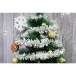 Beteala Craciun, Embo, argintiu, marimea:  2 m x 6.5 cm material:folie PVC, interior/exterior - imagine 12