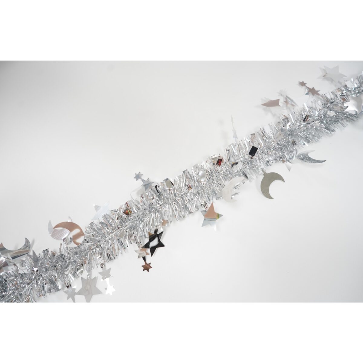 Beteala Craciun, Embo, argintiu, marimea: 2 m x 9 cm x 5 cm material:folie PVC, interior/exterior - imagine 2